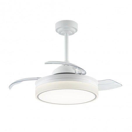 LED fan with foldable blades Vera Mini CCT Dim (30+10W)