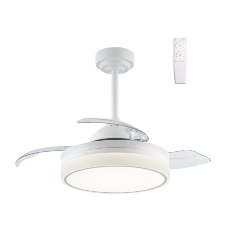 Vera Mini LED-Ventilator mit einziehbaren Flügeln CCT Dim (30+10W)