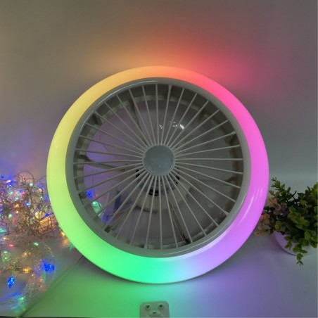 LED-Lüfter mit Lautsprecher Iris RGB CCT (25W)