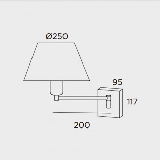 Wall lamp Americana