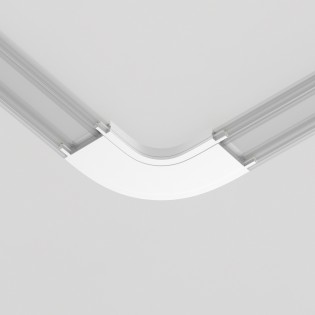 Curved connector for magnetic rail Radity