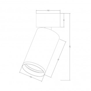Verstellbarer Deckenstrahler Focus S II