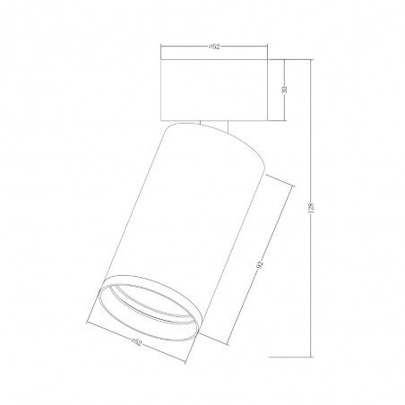 Verstellbarer Deckenstrahler Focus S II