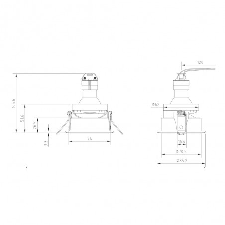 Ceiling Recessed Light Share II
