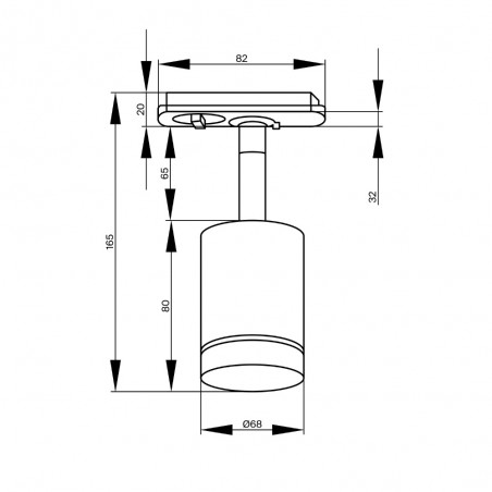 Orlo Unity einphasiger LED-Schienenstrahler (5 W)