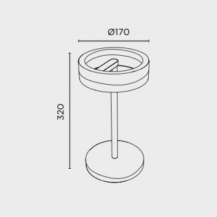 Table lamp LED Circular (13W)