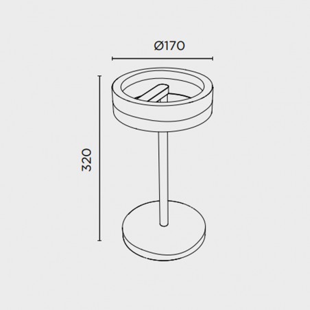 Table lamp LED Circular (13W)