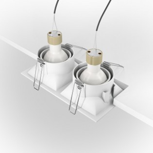 Ceiling Recessed Light Dot (2 lights)
