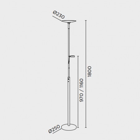 Floor lamp LED Lux (38W)