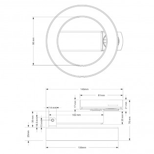 Rim Unity einphasiger LED-Schienenstrahler (12 W)