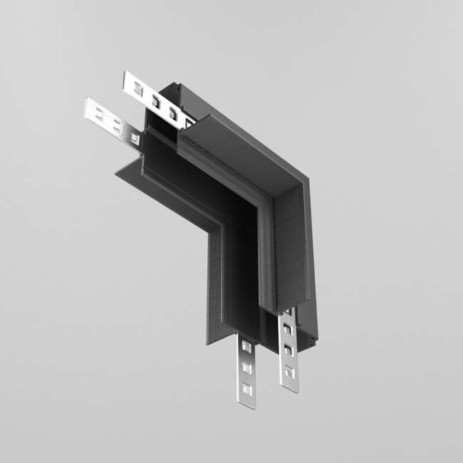 Accessory corner for recessed magnetic rail Exility