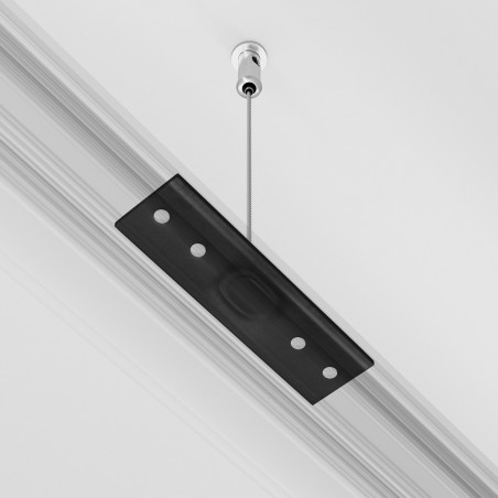 Suspension fitting for magnetic rail Exility