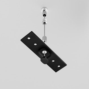 Suspension fitting for magnetic rail Exility