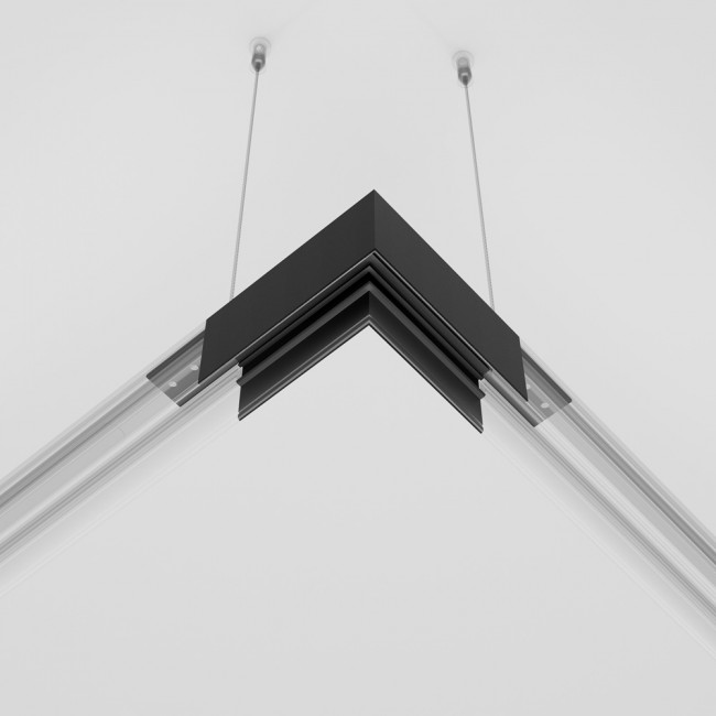 Corner for magnetic suspension rail Exility