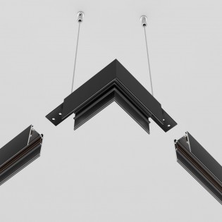 Corner for magnetic suspension rail Exility