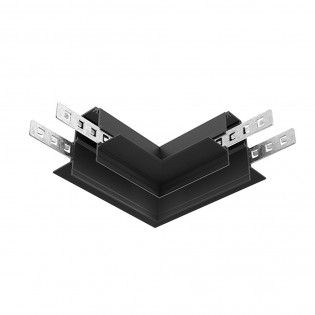 Accessory corner for recessed magnetic rail Exility