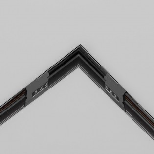 Accessory corner for recessed magnetic rail Exility