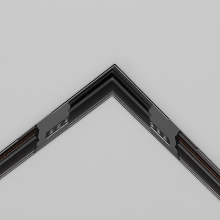 Accessory corner for recessed magnetic rail Exility