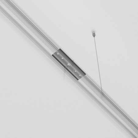 Connection for suspended magnetic rail Exility