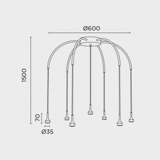Mini-LED-Deckenleuchte (21W)