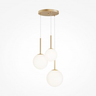 Basic Form Pendelleuchte Gold (3 Leuchten)