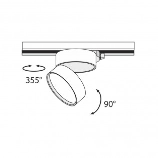 Onda Unity einphasiger LED-Schienenstrahler (12 W)