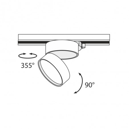 Onda Unity einphasiger LED-Schienenstrahler (12 W)