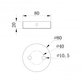 Ceiling rose Universal (2 lights)