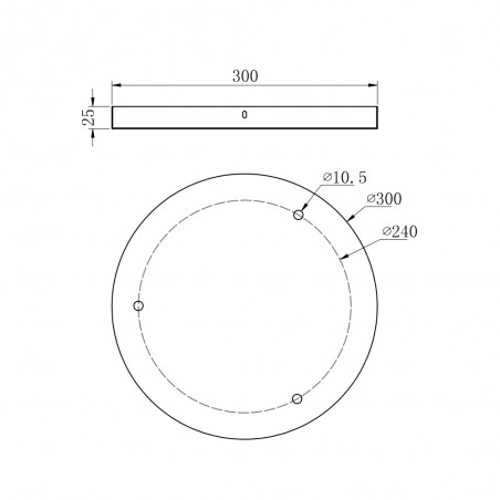 Ceiling rose Universal (3 lights)