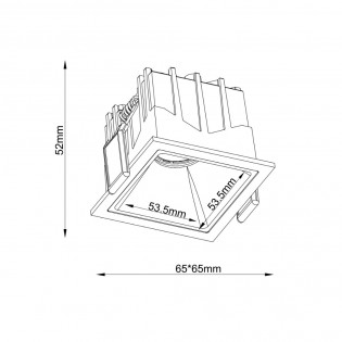 Ceiling Recessed Light Alfa LED II (10W)