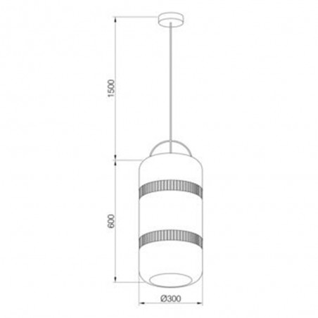 Pendant lamp natural III