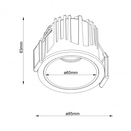 Alfa LED Einbaudownlight (15W)