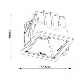 Alfa LED Dim II Deckeneinbauleuchte (15W)