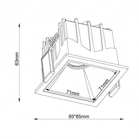 Ceiling Recessed Light Alfa LED Dim II (15W)