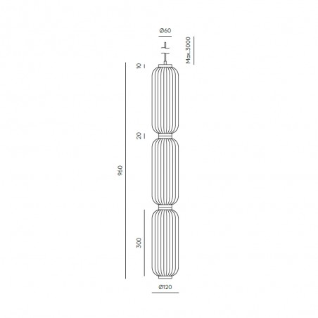Elma LED-Pendelleuchte (20W)