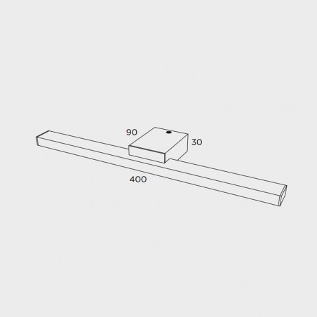 Dünne LED-Wandleuchte (6W)