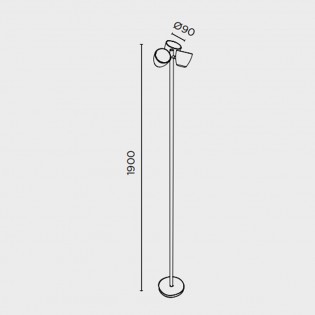 LED Trio floor lamp (3x8W)
