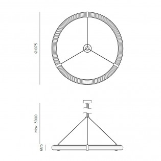 LED Ceiling Lamp Elli (30W)