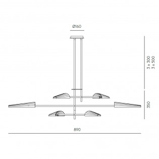 Bion LED-Deckenleuchte (6x5W)