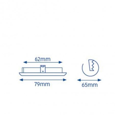 Aro empotrable Oro Brillo
