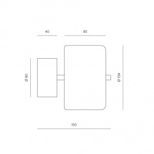 Cora II LED-Wandleuchte (7W)