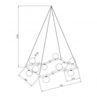 Pendant lamp Zen (10 Lights)
