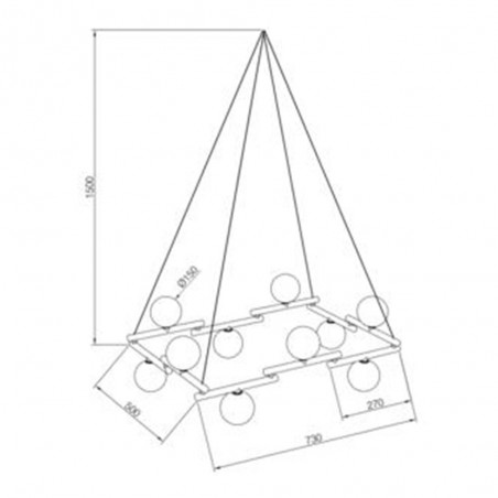 Pendant lamp Zen (10 Lights)