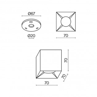 Ceiling Flush Lamp Alfa LED II (12W)