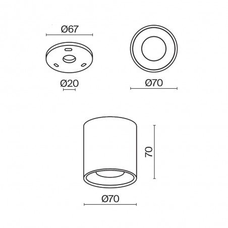 Ceiling Flush Lamp Alfa LED (12W)