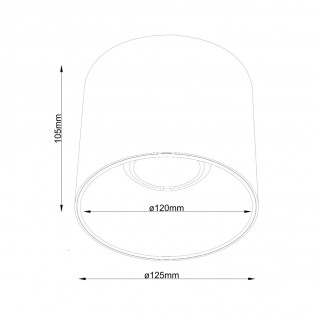 Ceiling Flush Light Alfa LED Dim (25W)