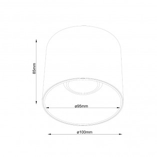 Ceiling Flush Light Alfa LED Dim (15W)