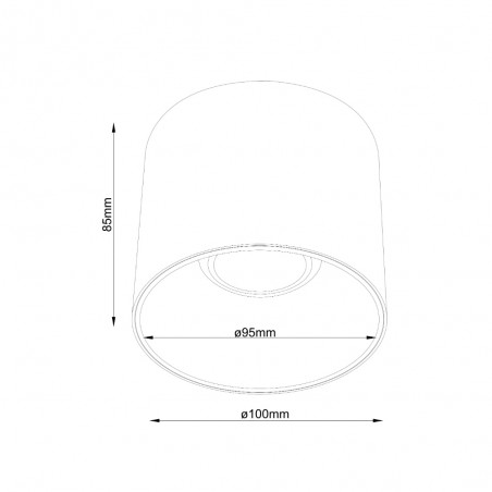 Ceiling Flush Light Alfa LED Dim (15W)