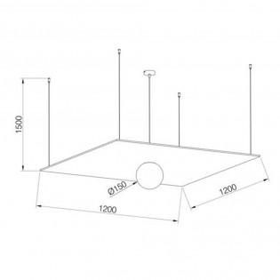 Ceiling lamp Acustic III