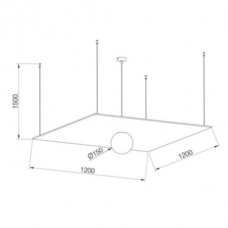 Ceiling lamp Acustic III